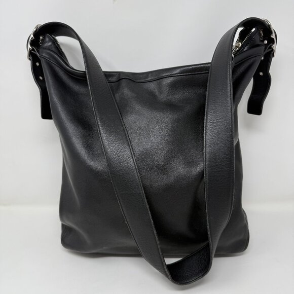 Coach Vintage Slim Legacy Slim Hobo Bag Black Leather Crossbody 9177 Handbag - Picture 2 of 9